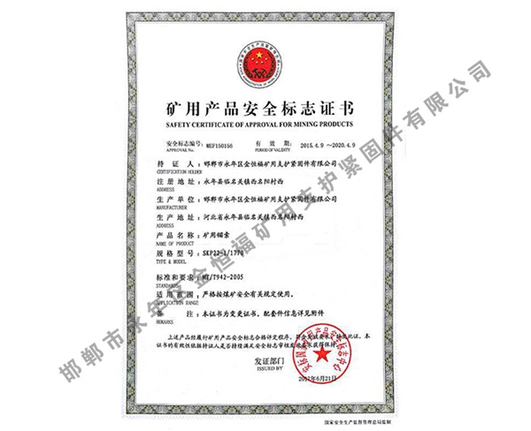 矿用产品安全标志证书 (13)